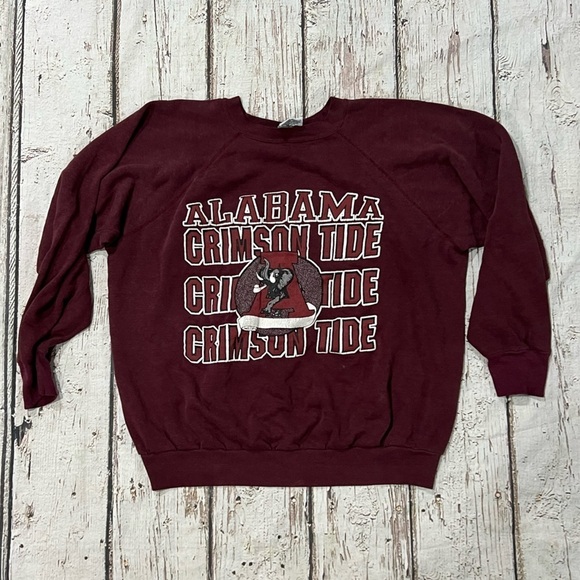 Vintage University of Alabama Crimson Tide NCAA College 1980s Sweatshirt - Picture 1 of 5